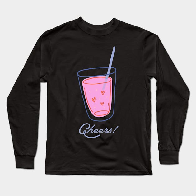 Love Cheers! Long Sleeve T-Shirt by D3monic